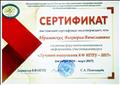 СЕРТИФИКАТ за участие в конкурсе "Лучший выпускник КФ НГПУ - 2017", октябрь 2016-март 2017 СЕРТИФИКАТ за участие в конкурсе "Лучший выпускник КФ НГПУ - 2017", октябрь 2016-март 2017